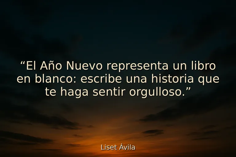 25 Frases de Año Nuevo con ilusión y propósito 25 Frases de Año Nuevo con ilusión y propósito
