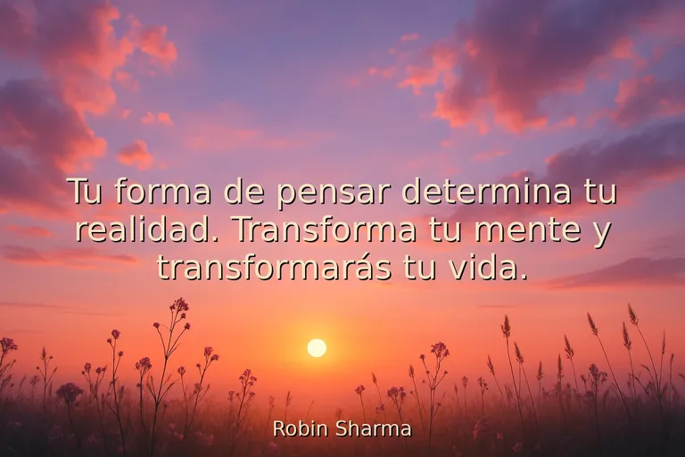 Frase motivadora larga que transforma tu forma de pensar