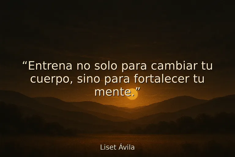 frase motivadora para entrenar