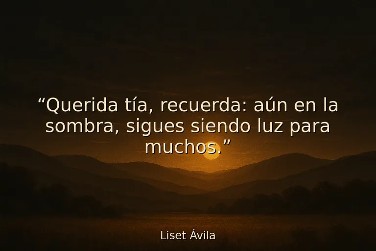 frases de ánimo para mi tía