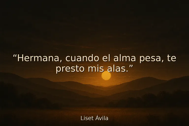 frases de ánimo para una hermana triste
