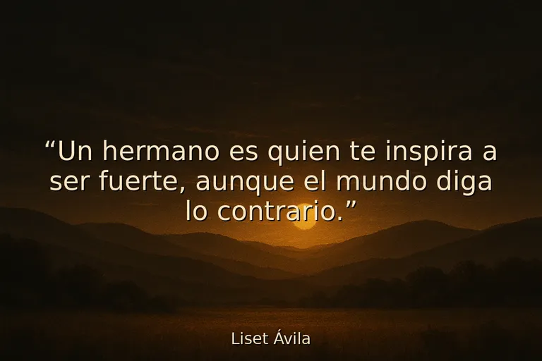 frases motivadoras para hermanos