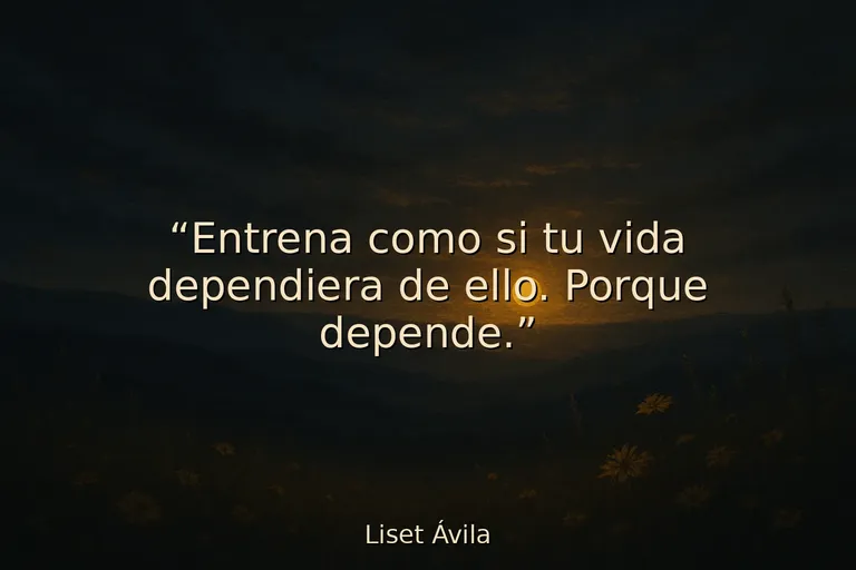 Mejor frase motivadora para entrenar con disciplina y enfoque total