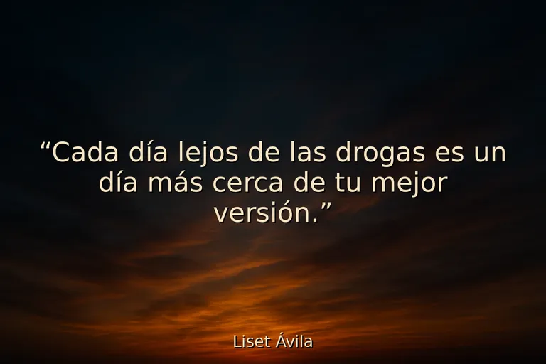 Mejor frase motivadora para dejar las drogas y comenzar de nuevo Mejor frase motivadora para dejar las drogas y comenzar de nuevo